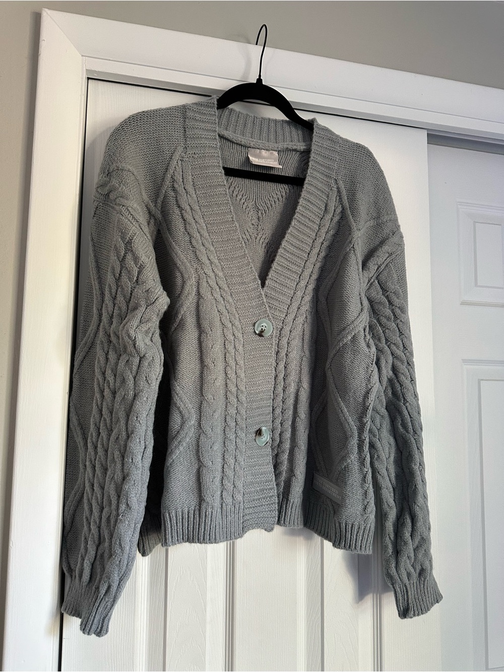 Official Taylor Swift Tortured Poets Department Gray Cardigan